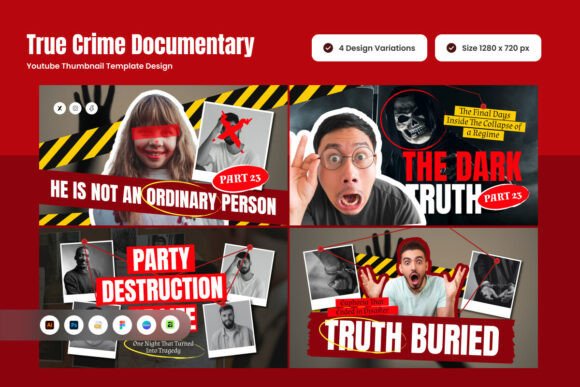 Download Cinematic True Crime YouTube Thumbnail - Youtube Collection