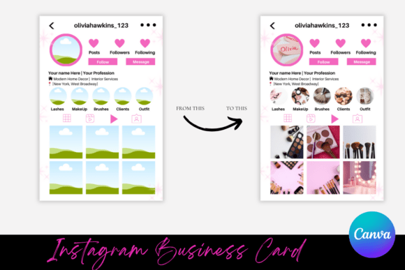 Download Instagram Business Cards Template - Instagram Collection